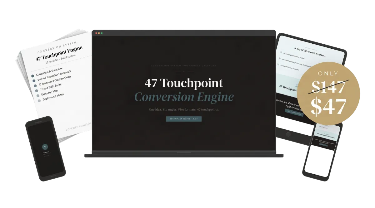 47 Touchpoint Conversion Engine product mockup
