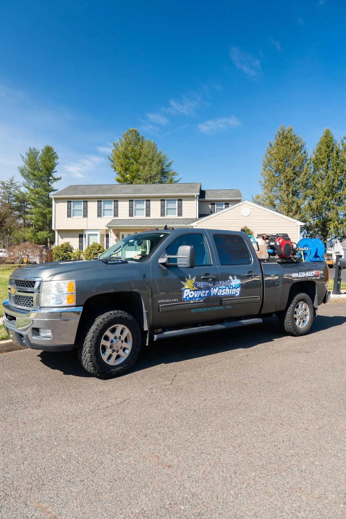 Professional industrial-grade power washing equipment