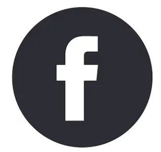 facebook logo icon -black