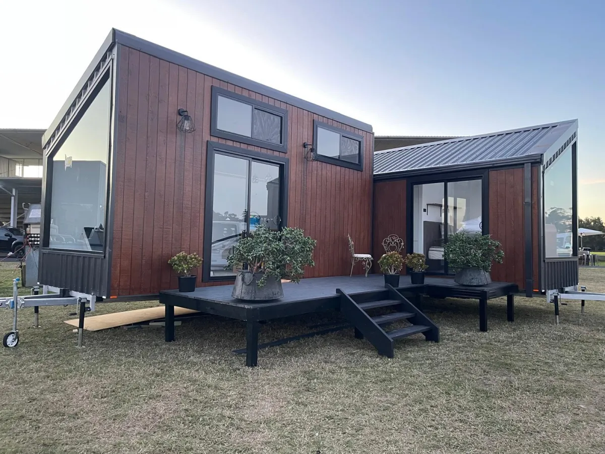 tiny home, Australia, nature, modern, wood