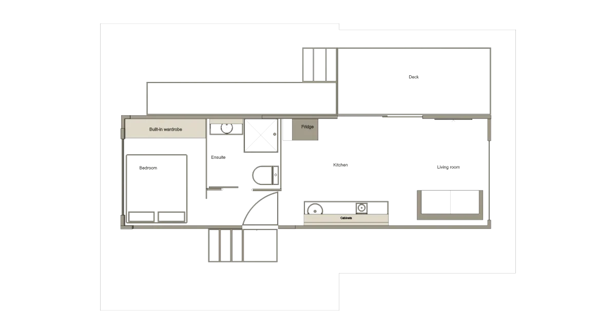 tiny home, Australia, floor plan, modern