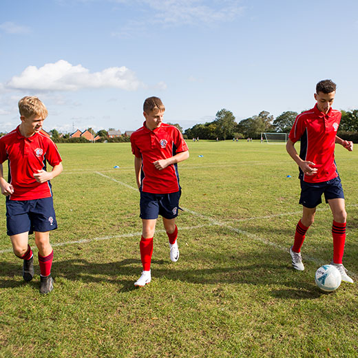 schools foot ball in red uniform photography for marking