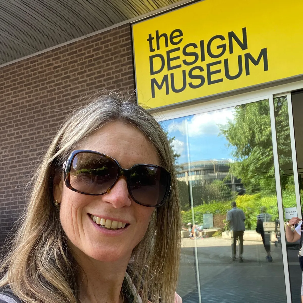 a photo of Becky kerr photography outside he design museum in London 