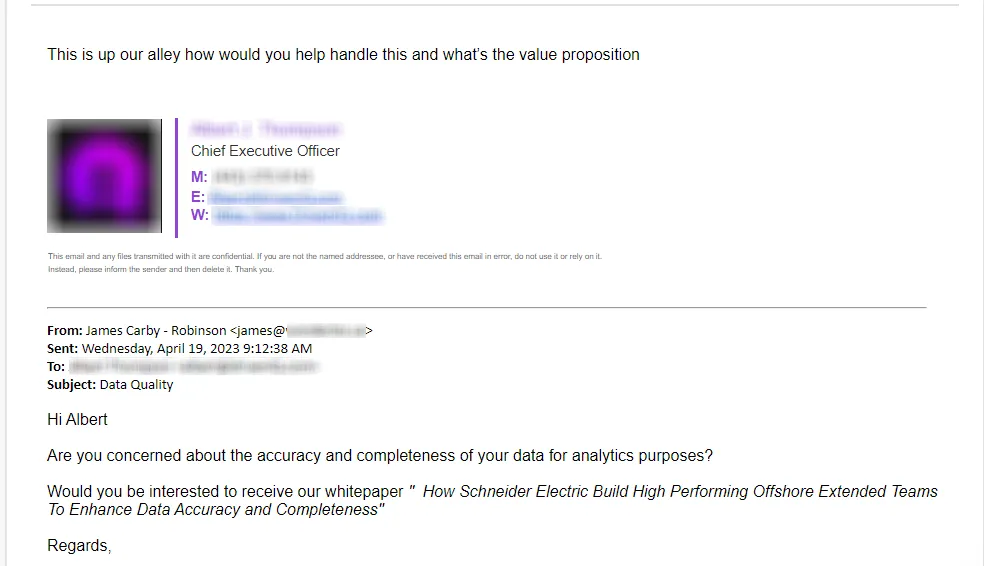 Top-of-the-funel lead respondto a TOFU offer