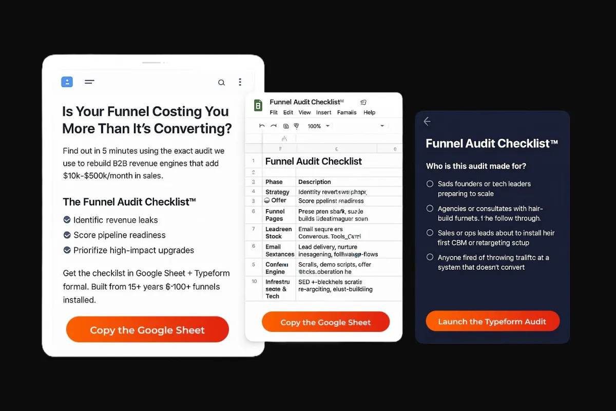 Funnel checklist preview by FlameFunnels