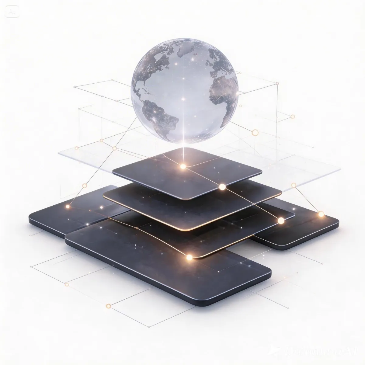 Revenue funnel with cash icons