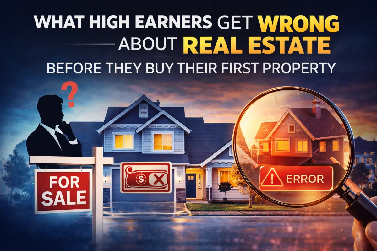 What High Earners Get Wrong About Real Estate Before They Buy Their First Property