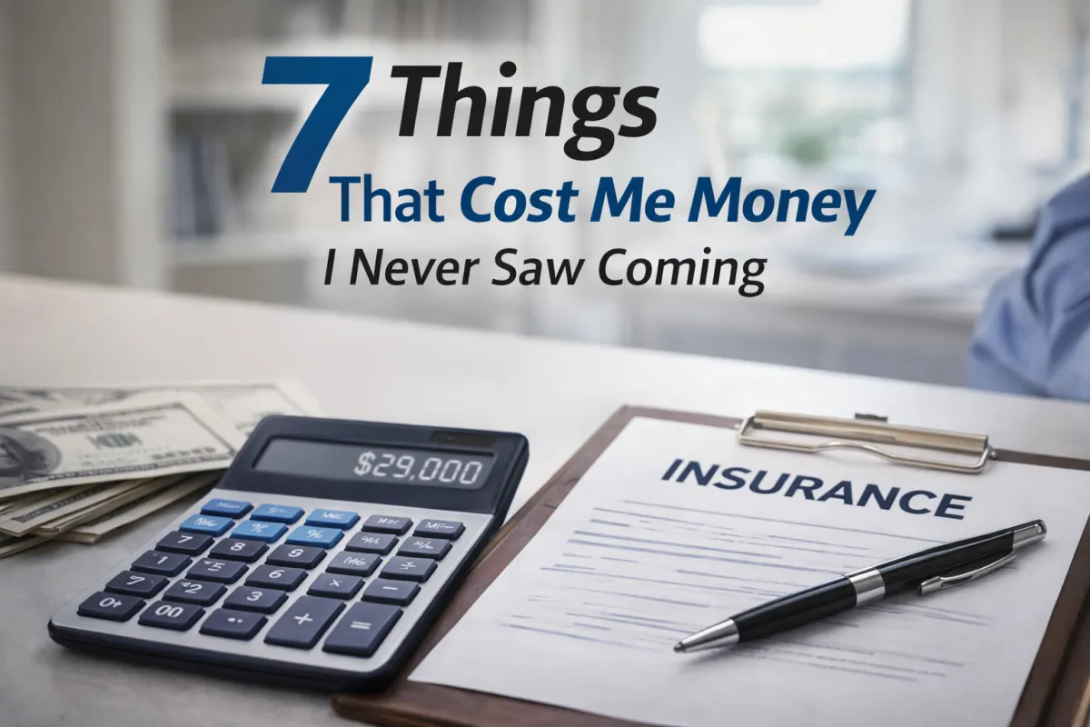 7 Things That Cost Me Money I Never Saw Coming