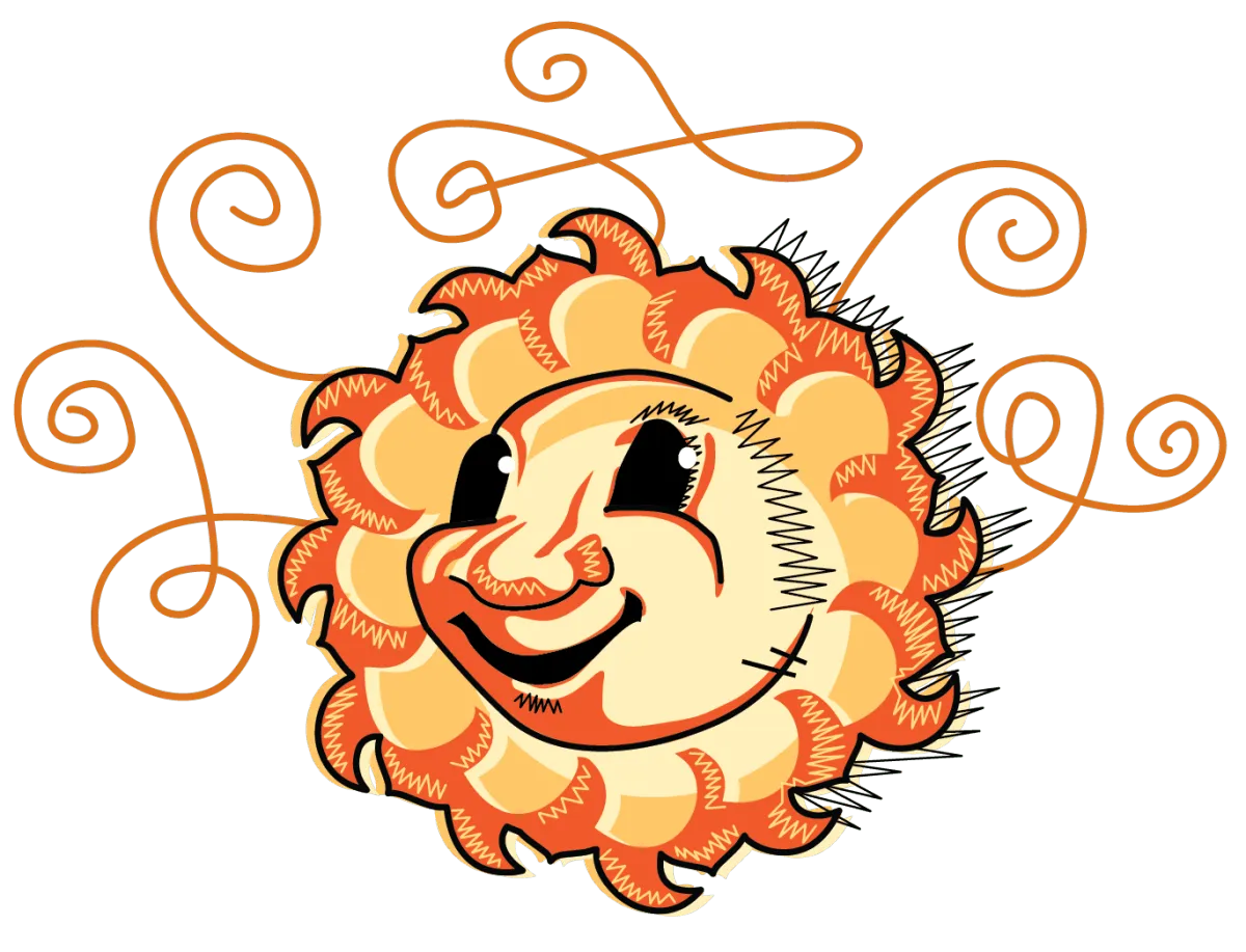 Caroline Summerfest smiley sun logo