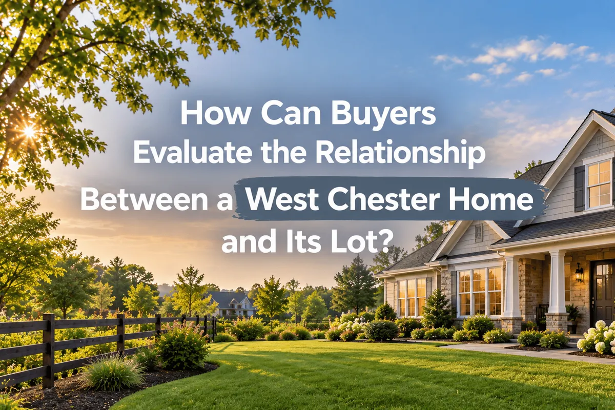 How Can Buyers Evaluate the Relationship Between a West Chester Home and Its Lot?