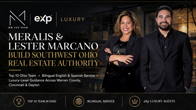 Meralis and Lester Marcano, Southwest Ohio real estate team providing luxury and bilingual services.