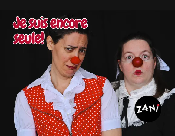 Ensemble of clown students taking a final bow