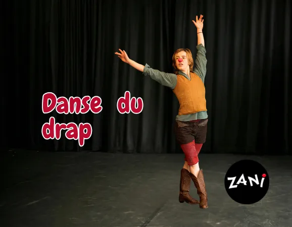 Ensemble of clown students taking a final bow