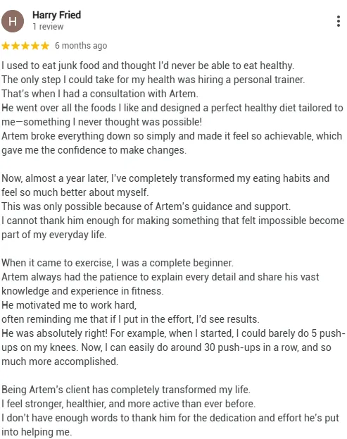 "Before and after transformation – 12 week fat loss Archway"