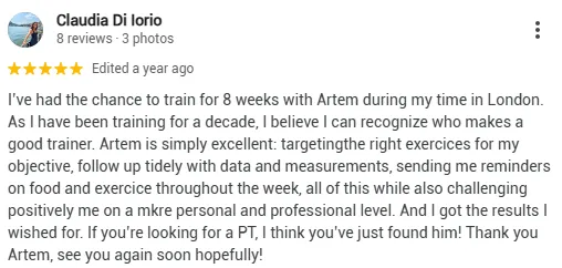 "Technique and form coaching by body transformation expert Artem"