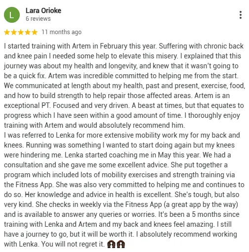 "Before and after transformation – 12 week fat loss Archway"
