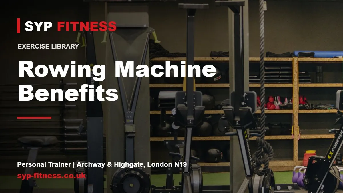 Rowing machines in a modern gym - Rowing Machine benefits, SYP Fitness personal trainer in Archway, London N19