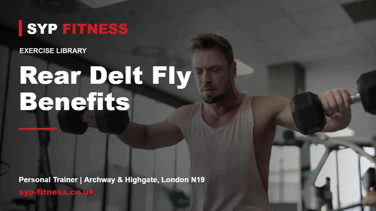 Focused man working out with dumbbells at gym - Rear Delt Fly benefits, SYP Fitness personal trainer in Archway, London N19
