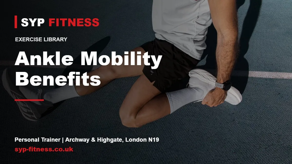 Athlete stretching on an outdoor track - Ankle Mobility benefits, SYP Fitness personal trainer in Archway, London N19