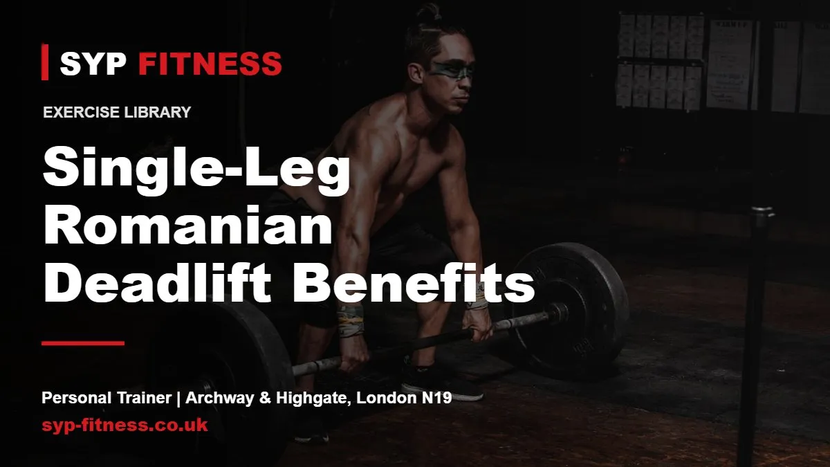 Athlete lifting a barbell - Single-Leg Romanian Deadlift benefits, SYP Fitness personal trainer in Archway, London N19