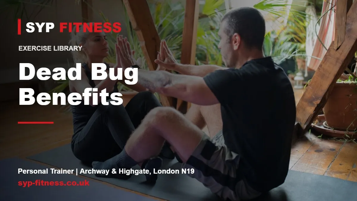 Two people exercising on mats indoors - Dead Bug benefits, SYP Fitness personal trainer in Archway, London N19