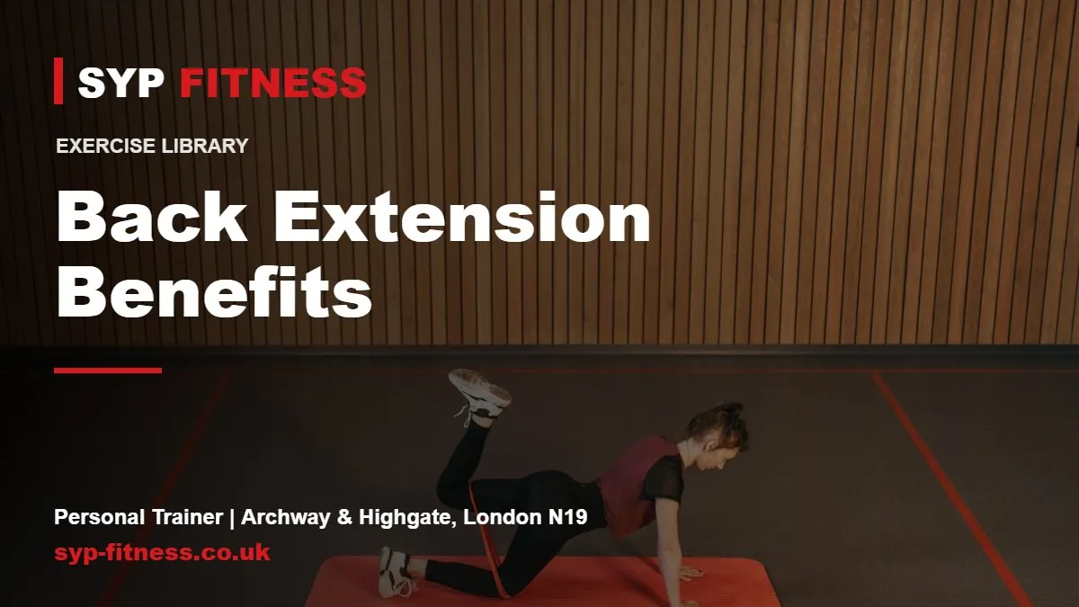 Woman doing a band workout on a mat - Back Extension benefits, SYP Fitness personal trainer in Archway, London N19