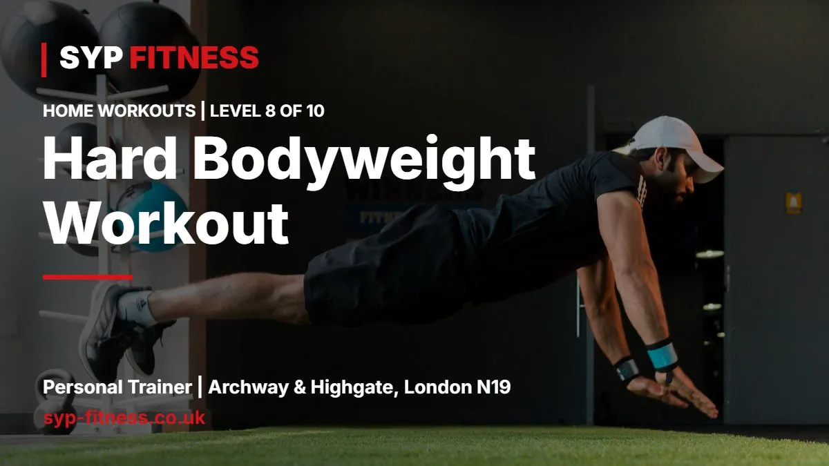 Hard Bodyweight Workout at Home: Level 8