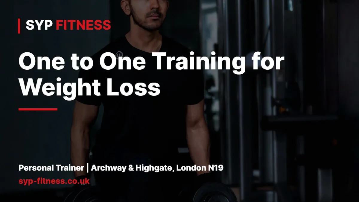 Man lifting dumbbells in a gym - one to one personal training for weight loss, SYP Fitness personal trainer in Archway, London N19