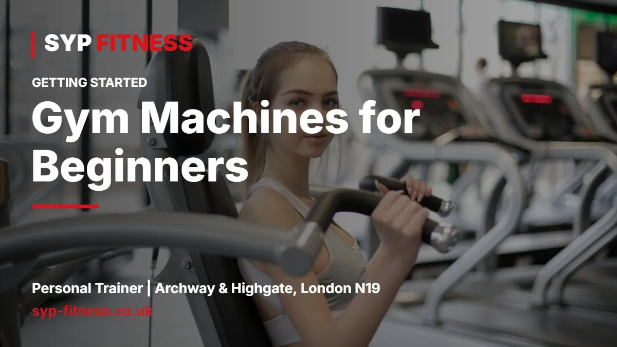 Beginner adjusting the seat on a leg press machine in a quiet gym - Gym Machines for Beginners: Which to Use and How to Set Up, SYP Fitness personal trainer Archway N19