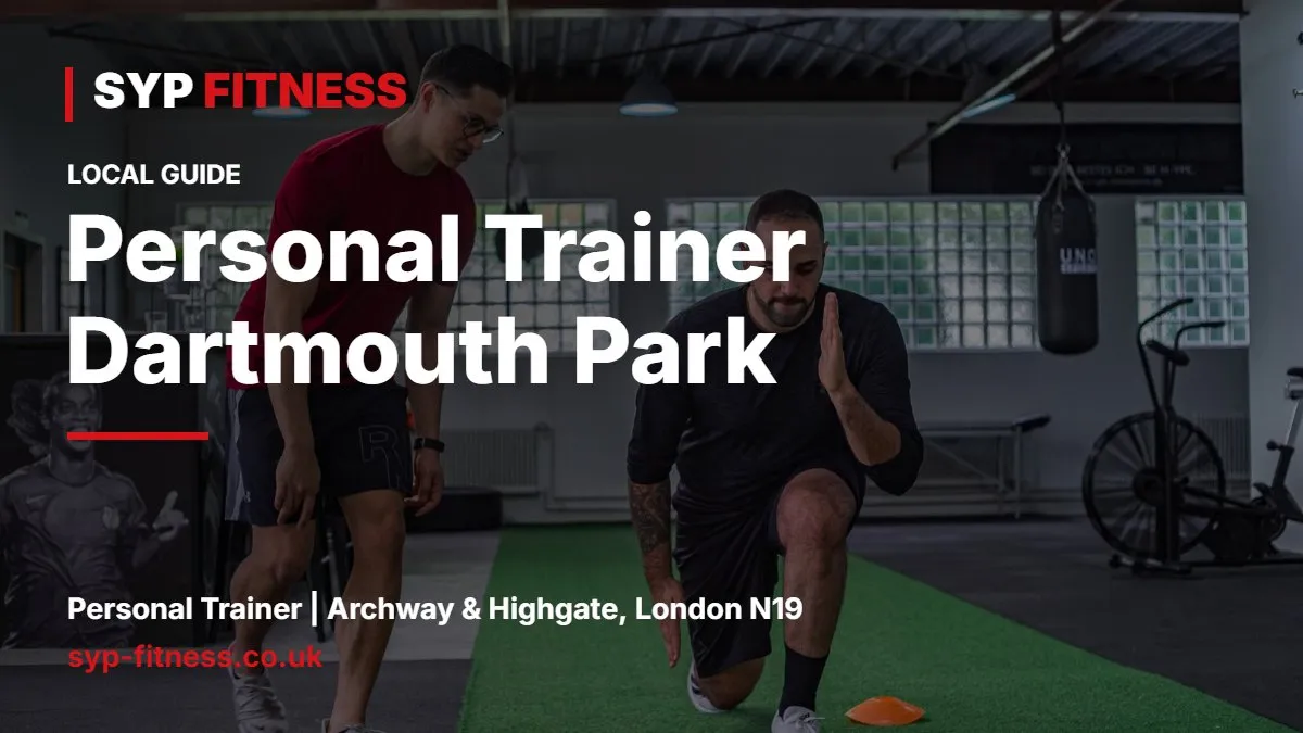 Man and woman walking up a leafy North London residential hill in workout clothes - Personal Trainer Dartmouth Park: Private 1-to-1 PT Near NW5, SYP Fitness personal trainer Archway N19