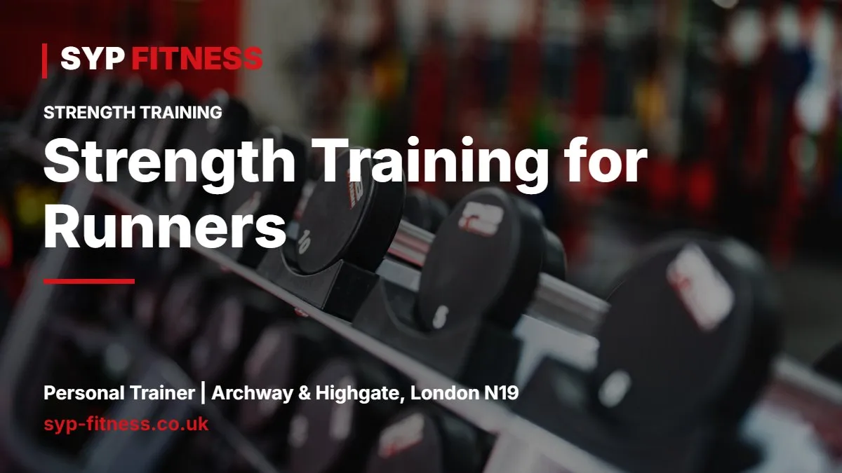 Female runner doing a single leg Romanian deadlift with a dumbbell in a gym - Strength Training for Runners: A Simple 2-Day Gym Plan, SYP Fitness personal trainer Archway N19