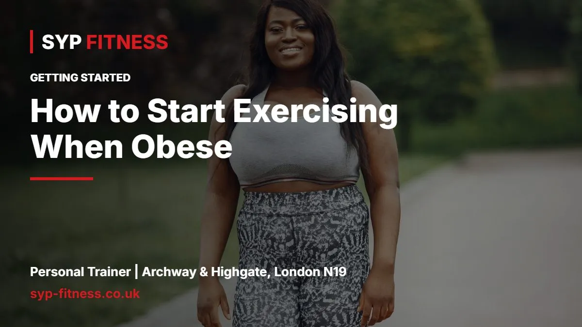Smiling plus-size woman on a walk in a park - How to Start Exercising When Obese: A Kind, Simple First Plan, SYP Fitness personal trainer Archway N19