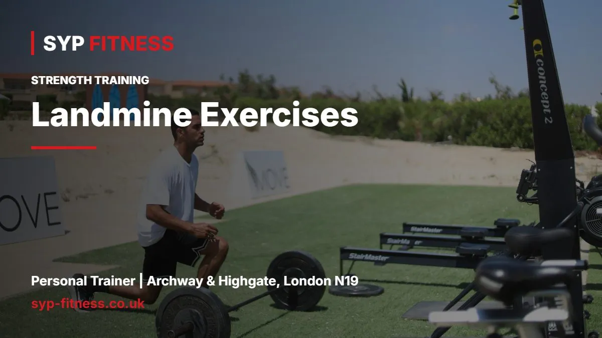 Man training with a barbell outdoors - Landmine Exercises: 4 Shoulder-Friendly Moves to Try, SYP Fitness personal trainer Archway N19