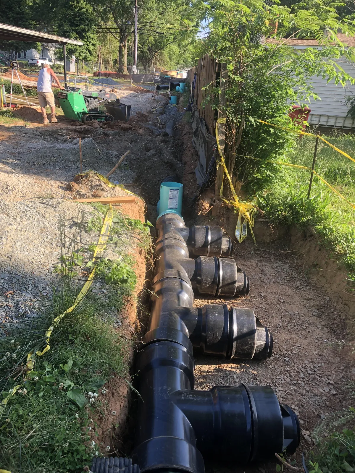 Excavation for proper drainage solution in bay city