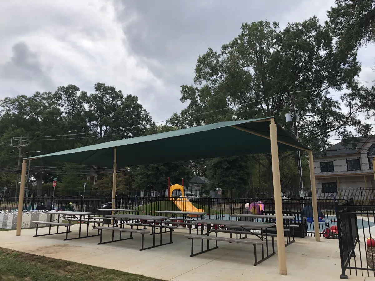 playground shade structure and canopy