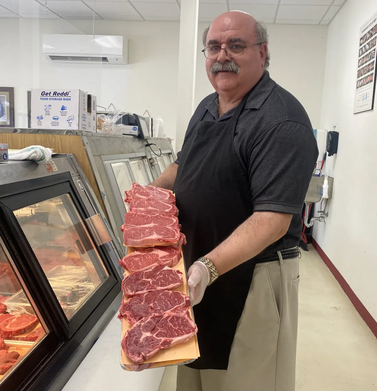 porterhouse steak and baked potao
