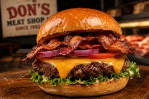 house made bacon burgers don's mea shop