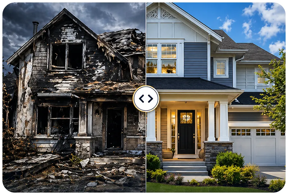 Before and After Fire Damage