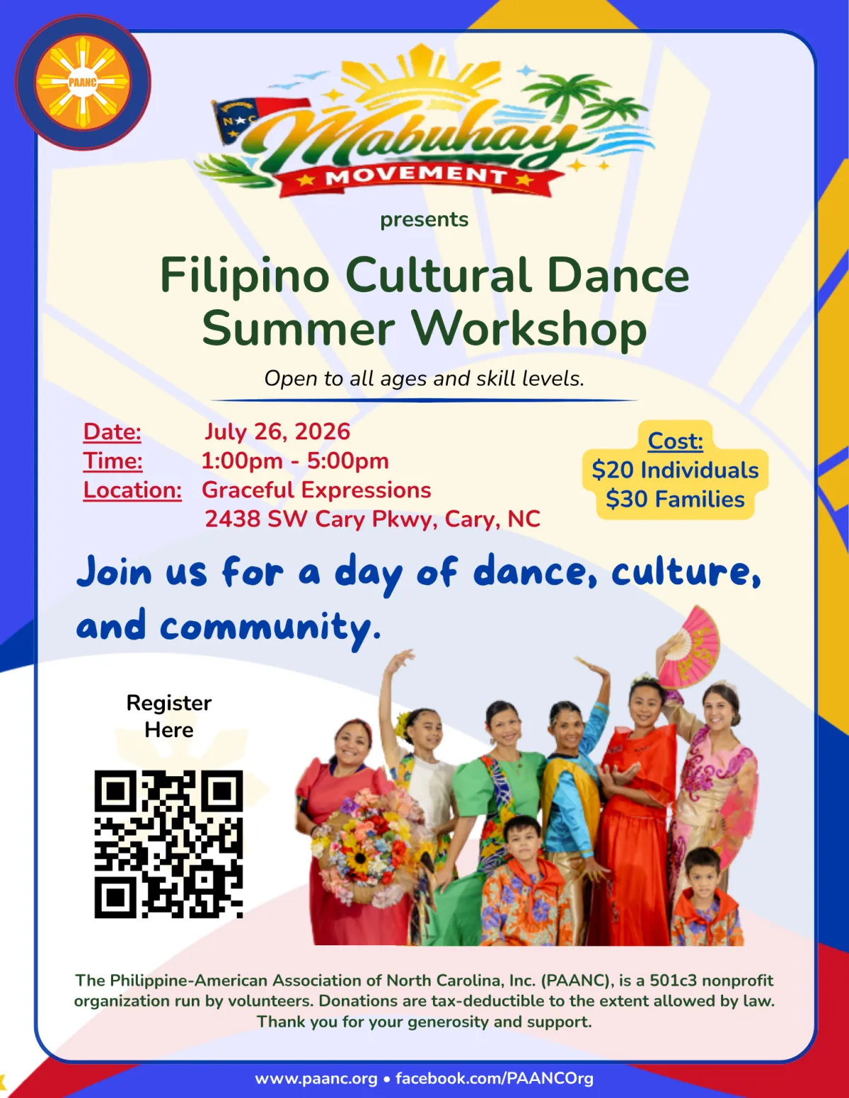 Filipino Cultural Dance Summer Workshop