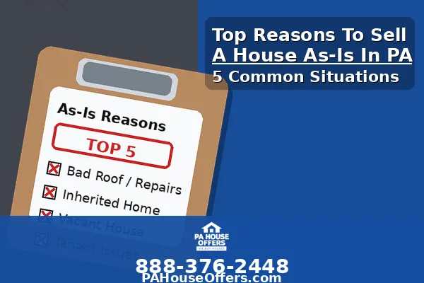 Top 5 Reasons Homeowners Sell As-Is in Central PA