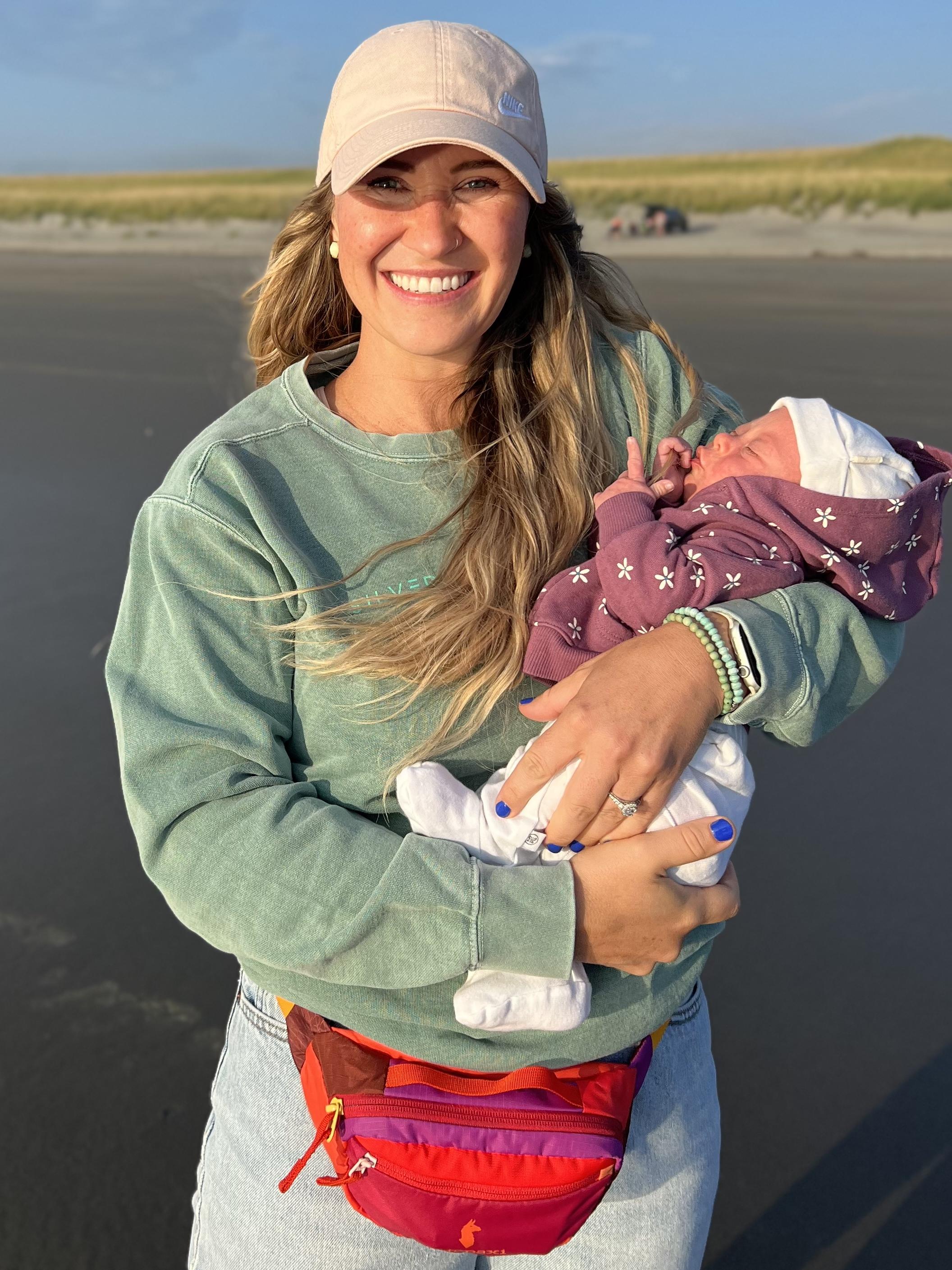 Britni smiling holding Dottie