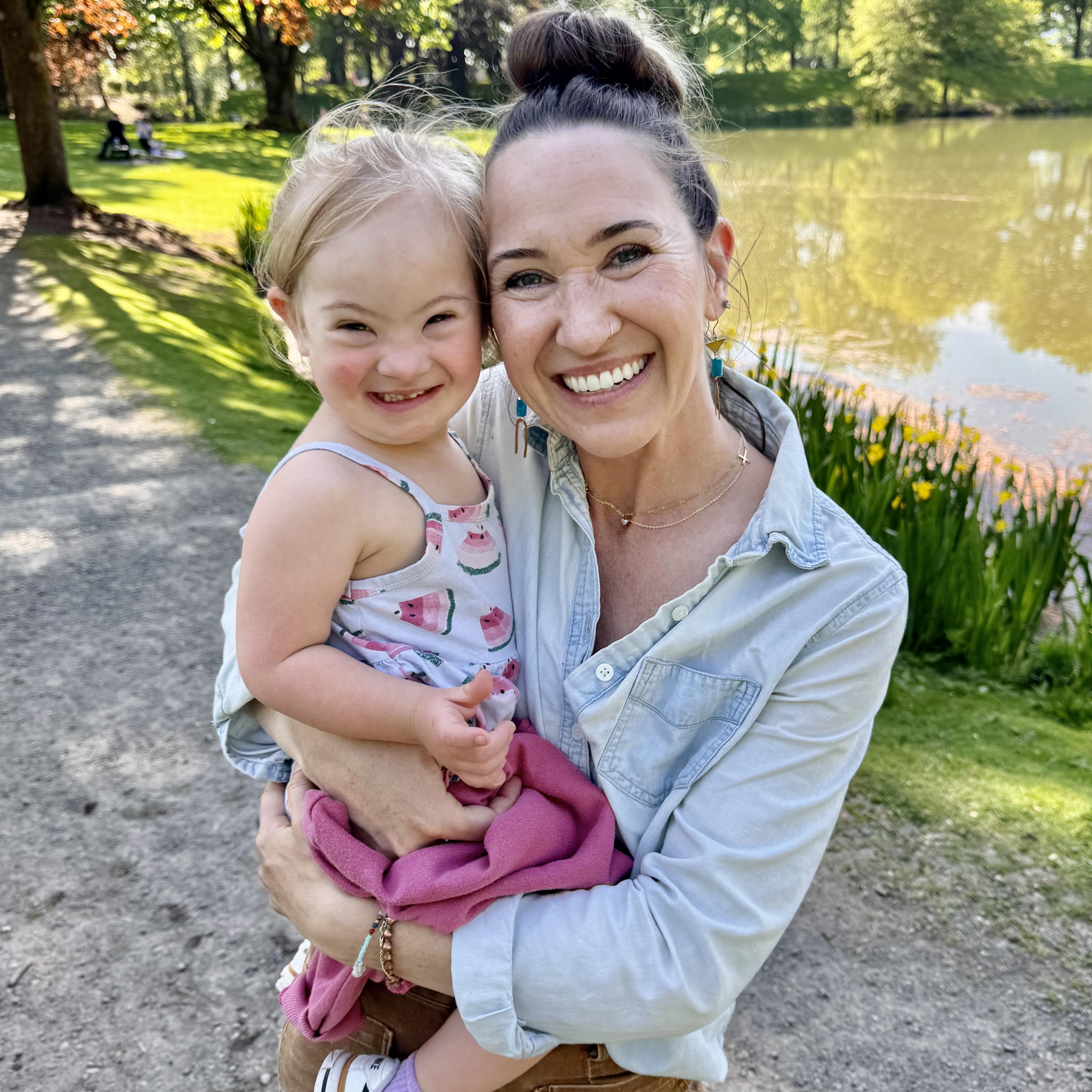 Britni and Dottie at the lake
