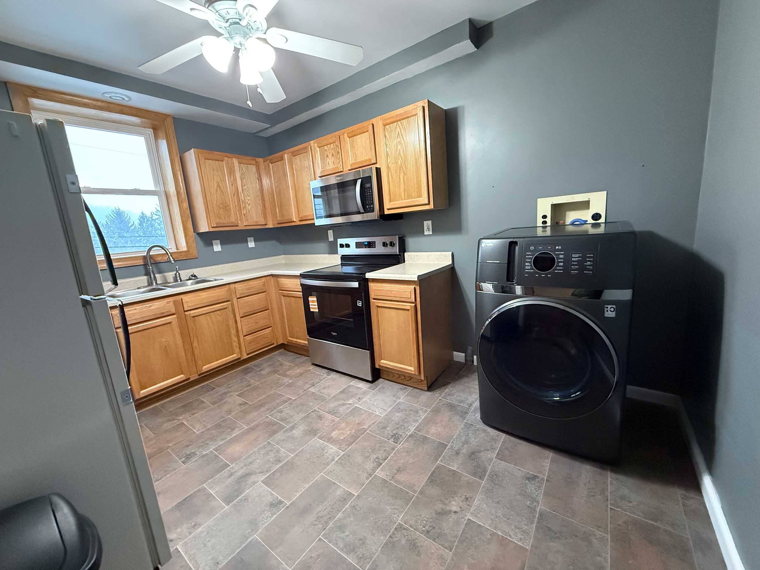 Placeholder living room photo for Unit A