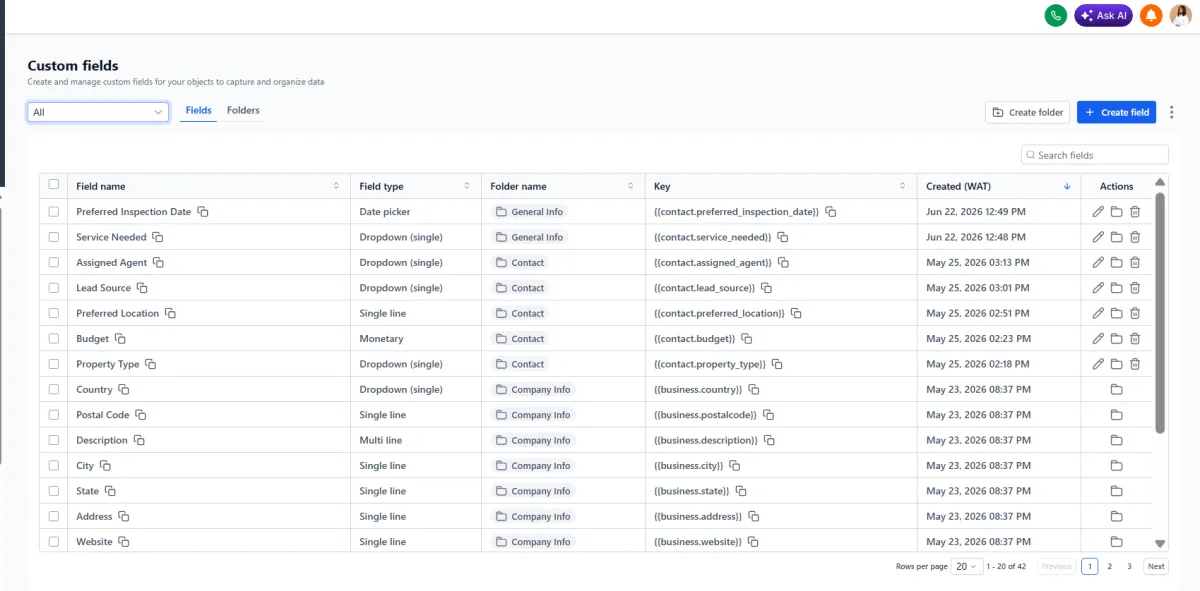 Lead Capture Form Screenshot