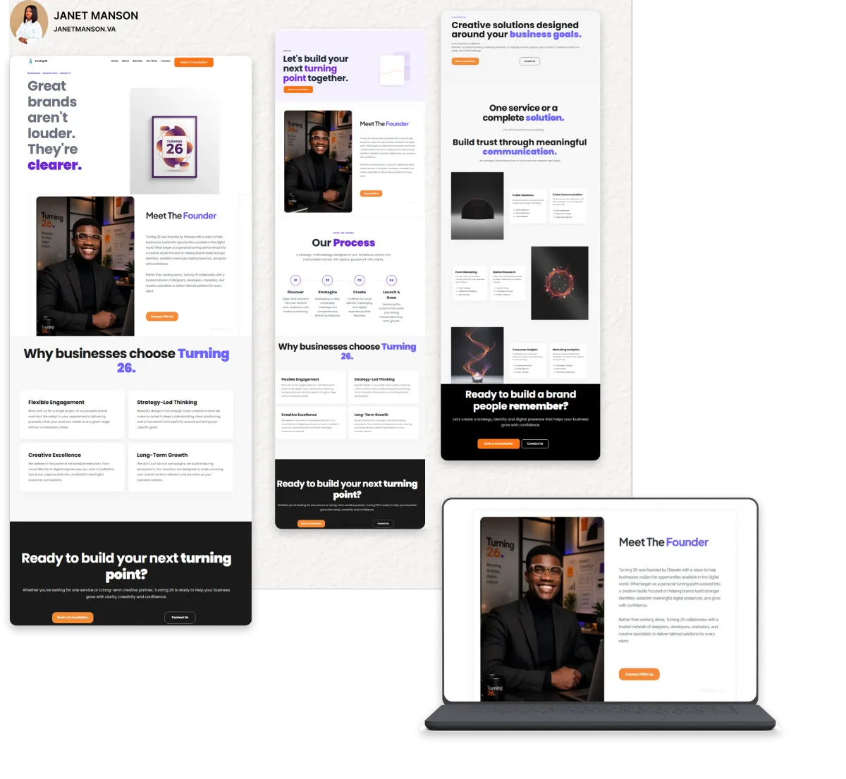 Luxury Real Estate Website Mockup