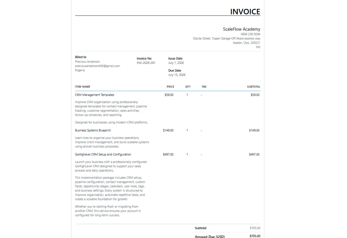 Financial Operations