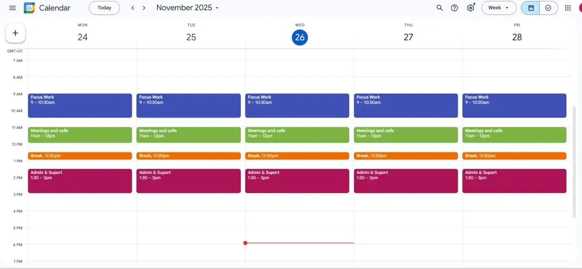 Calendar Management Workflow