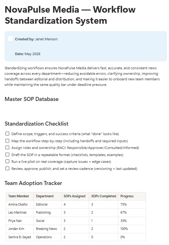 Workflow Page 1