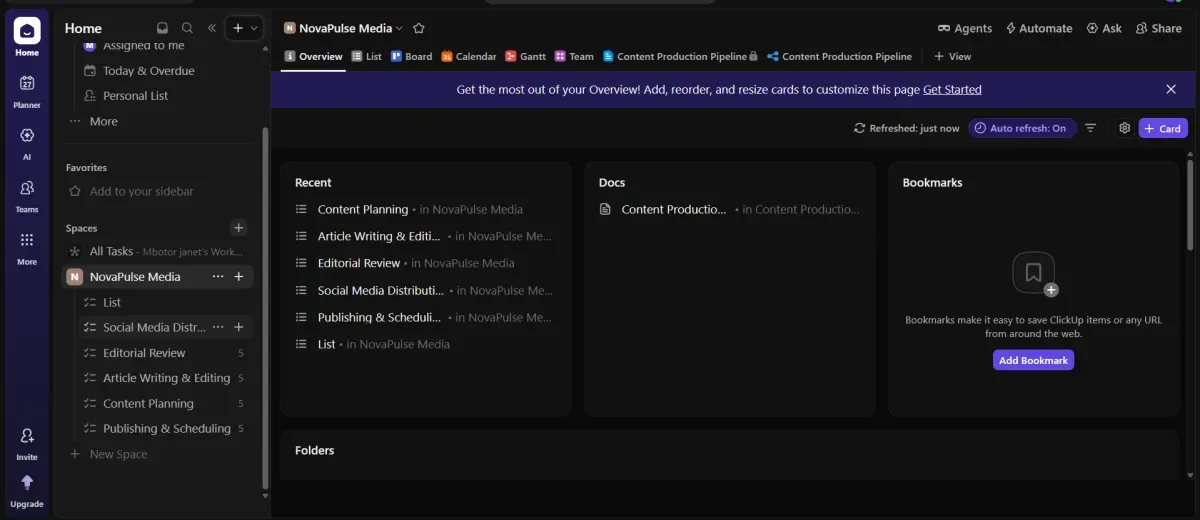 Final project closure reporting and workspace review