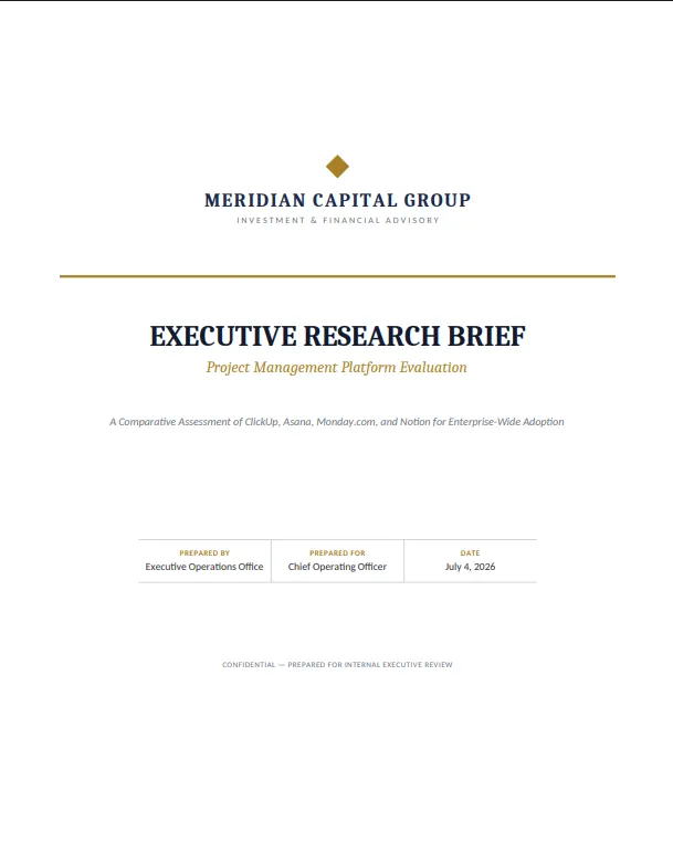 Research Brief Cover Page